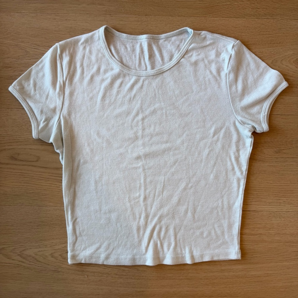 ALO Light Blue Short Sleeve Tee